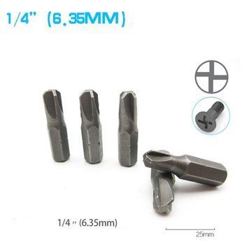 Бита 1/4", 25 мм, смещенный крест №6, CrV 3037224 фото
