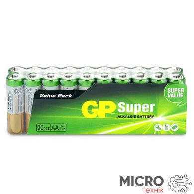 Батарейка GP Super GP15A-2VS20, AA/(L)R6 11180 фото