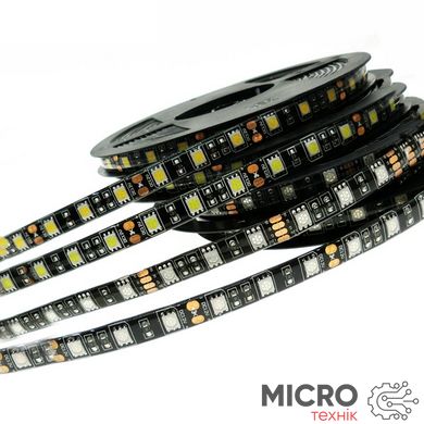 Светодиодная лента SMD 5050 (60) IP65 Синий черный основа 3035854 фото