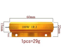 Резистори з алюмінієвим тепловідводом 100w