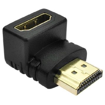 Перехідник HDMI-HDMI кутовий 90° (тато-мама) 3035419 фото