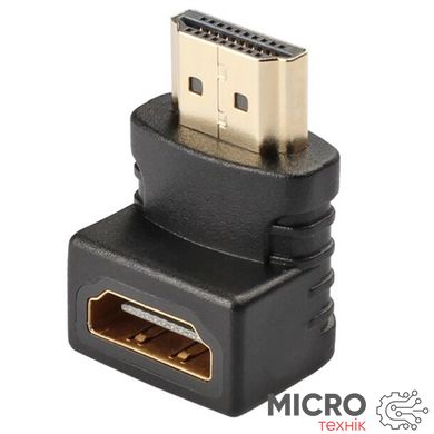 Перехідник HDMI-HDMI кутовий 90° (тато-мама) 3035419 фото