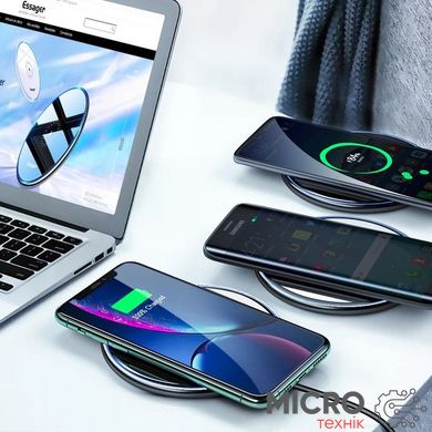 Беспроводное зарядное устройство Qi 15W Wireless Charger черное 3044461 фото