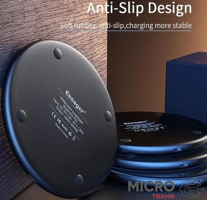 Бездротове зарядне пристрій Qi 15W Wireless Charger чорне 3044461 фото