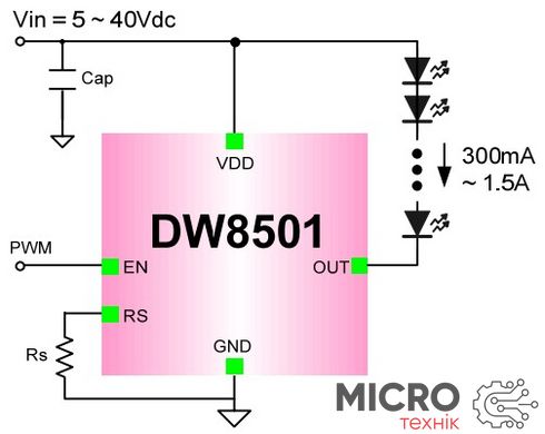 Микросхема DW8501-TOJCCT 3035537 фото