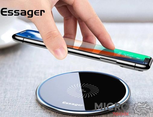 Бездротове зарядне пристрій Qi 15W Wireless Charger чорне 3044461 фото