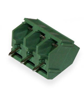 Клеммник винтовой XK103-5.0-03P (сталь) Зеленый 3028345 фото