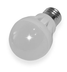 Лампа Світлодіодна LED 5w холодний світло, молочний пластик 3026439 фото