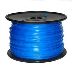 Пластик PLA 3мм цвет Fluo-Blue, катушка 1кГ 3024395 фото