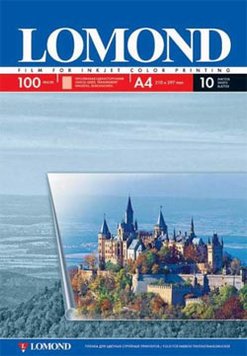 Плівка для СТРУМІННОГО принтера LOMOND 0708411 [А4, пачка 10 шт] для кольорового друку 3023025 фото