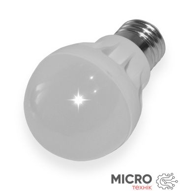Лампа Світлодіодна LED 5w холодний світло, молочний пластик 3026439 фото