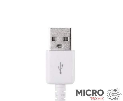 Кабель USB 2.0 AM/BM micro-USB 0.85м белый PVC 3032899 фото