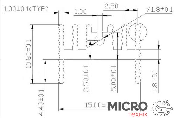 Радиатор алюминиевый 21*15*11MM radiator heatsink TO-220 3020645 фото