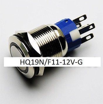Кнопка антивандальна HQ19N/F11-12V-G 14051 фото