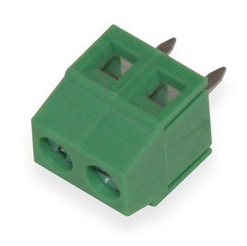 Клеммник винтовой XK127V-5.0-02P (сталь) Зеленый 3028349 фото