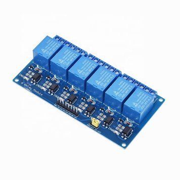 Модуль 51 AVR 6 реле 12V с опторазвязкой 3042214 фото