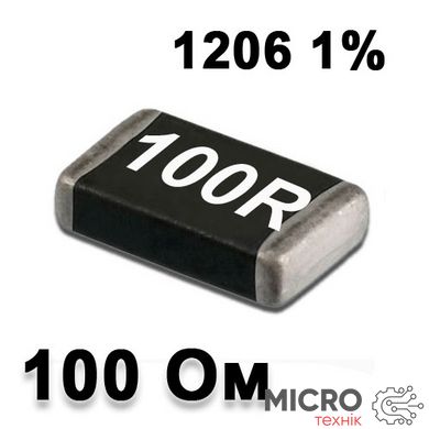 Резистор SMD 100R 1206 1% 3002207 фото
