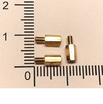 Стойка латунная OFM-M2x5+3 (шестигранник) 14723 фото