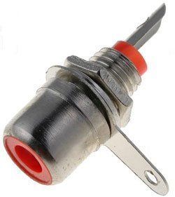 Гніздо на панель RCA CC-115 червоне 3013249 фото