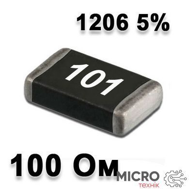 Резистор SMD 100R 1206 5% 3002209 фото