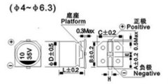 Конденсатор RVT 22uF 16V 4*5.4 105C SMD 3019864 фото