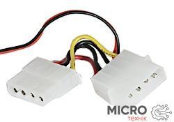 Вентилятор 120х120х25мм 12В прозорий втулка +LED 3010250 фото