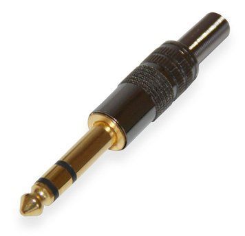 Штекер на кабель 6.3mm 3-pin стерео металл 3024630 фото