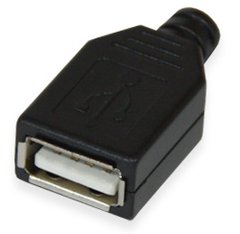 Гніздо USB тип A на кабель у корпусі 3020166 фото