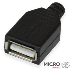 Разъем USB тип A на кабель в корпусе 3020166 фото