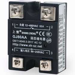 Твердотіле реле GJ-80AA 480VAC/80A, Input:90-250VAC 3041539 фото