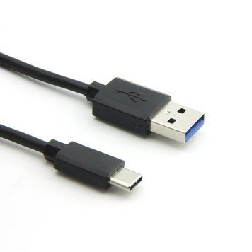 Кабель USB2.0 AM/Type-C 1м чорний 3038964 фото