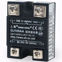 Твердотіле реле GJ-100AA 480VAC/100A, Input:90-250VAC 3041540 фото