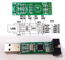 Радиоконструктор AVR USB ASP (конструктор, 2 версия) 3021093 фото