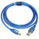 Кабель USB2.0 AM/BM 2.5м синій з фільтром 3038961 фото 2