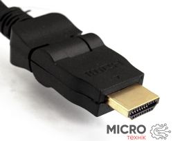 Кабель HDMI to HDMI 3m v1.3,19m/M, Поворотні роз'єми 3015117 фото