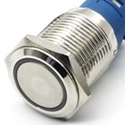 Кнопка антивандальна GQ16F-11E/N біле підсвічування 12-24V AC/DC rev.3 3049999 фото