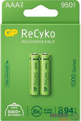 R03 (AAA) Аккумулятор 950mAh 100AAAHCE-EB2 (Recyko) NiMN 3045842 фото