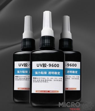 Клей УФ UVGO-9600 50мл для скла, металу, пластику 3045487 фото
