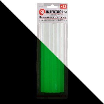 Термоклей набір люмінесцентних стержнів, 11*200мм, 12шт 3038214 фото