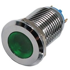 Индикатор антивандальный GQ12F-D/12/G indicator light Green LED 3025228 фото