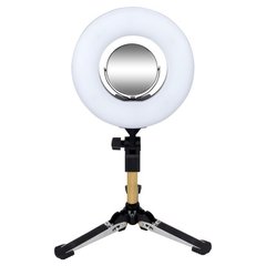 Лампа кільцева із дзеркалом 9601LED-8 120 LED, 24Вт 5500K косметологічна 3037527 фото