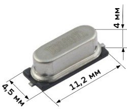 Кварцовий резонатор 6MHz HC49/SM SMD 3020072 фото