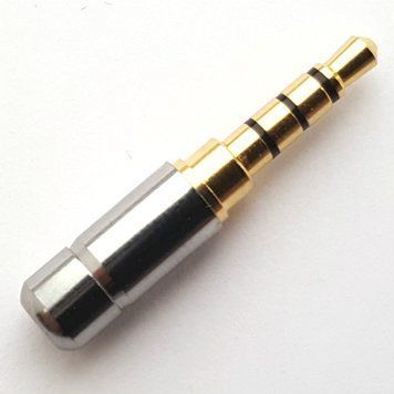 Штекер на кабель HM-554 4-pin 3.5mm Серебристый, тип Б 3038500 фото