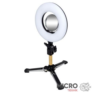 Лампа кольцевая с зеркалом 9601LED-8 120 LED, 24Вт 5500K косметологическая 3037527 фото