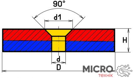 Неодимовий магніт кріпильний D10*H5-4/8, N38 3042645 фото