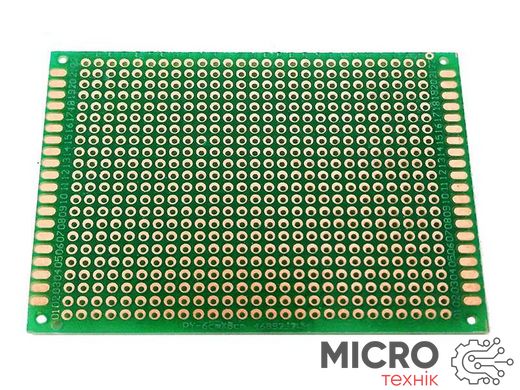 Плата одностороння макетна 6cmx8cmx1, 6mm крок 2,54мм маска односторонній 3037376 фото