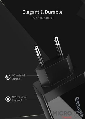 Зарядное USB QC3.0 Quick Charge 3xUSB 30W 5V/9V/12V черное 3040434 фото