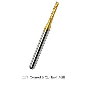 Фреза кукурудза PCB для ЧПУ тип RCF 1.2мм, L=38мм, хвостовик 3.175мм, TiN 3031344 фото