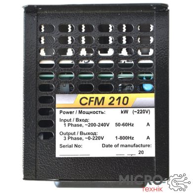 Перетворювач частоти CFM210 2.2КВт ПЗ: 5.0 3036932 фото
