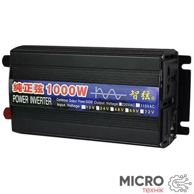 Преобразователь 12V-220V 1000W синус 16838 фото